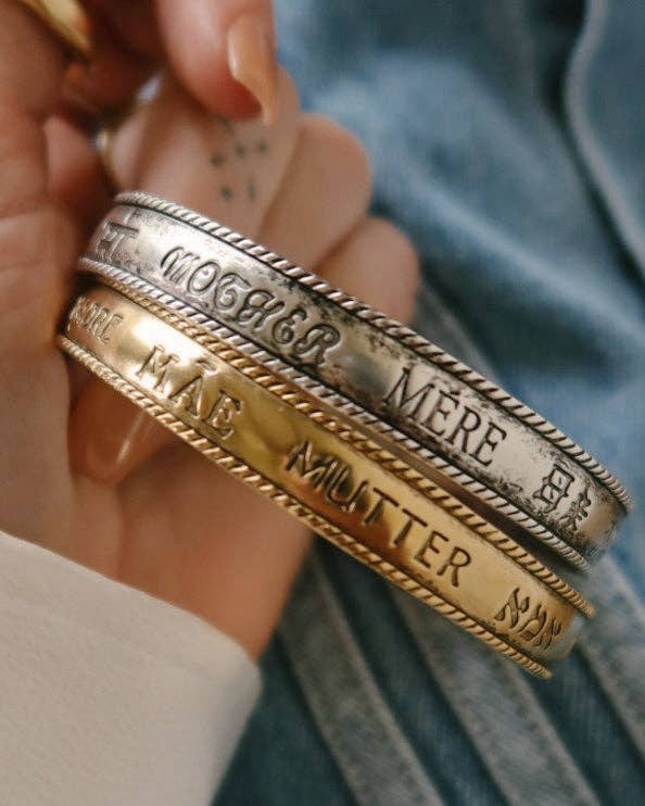 "Mother" in Every Language Vintage Bangle - Image 3