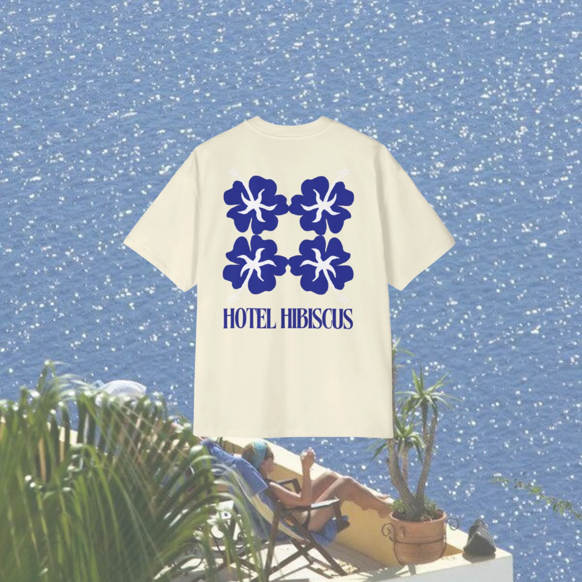 Blue Vacay Club Tee by Hibiscus The Label - Image 3