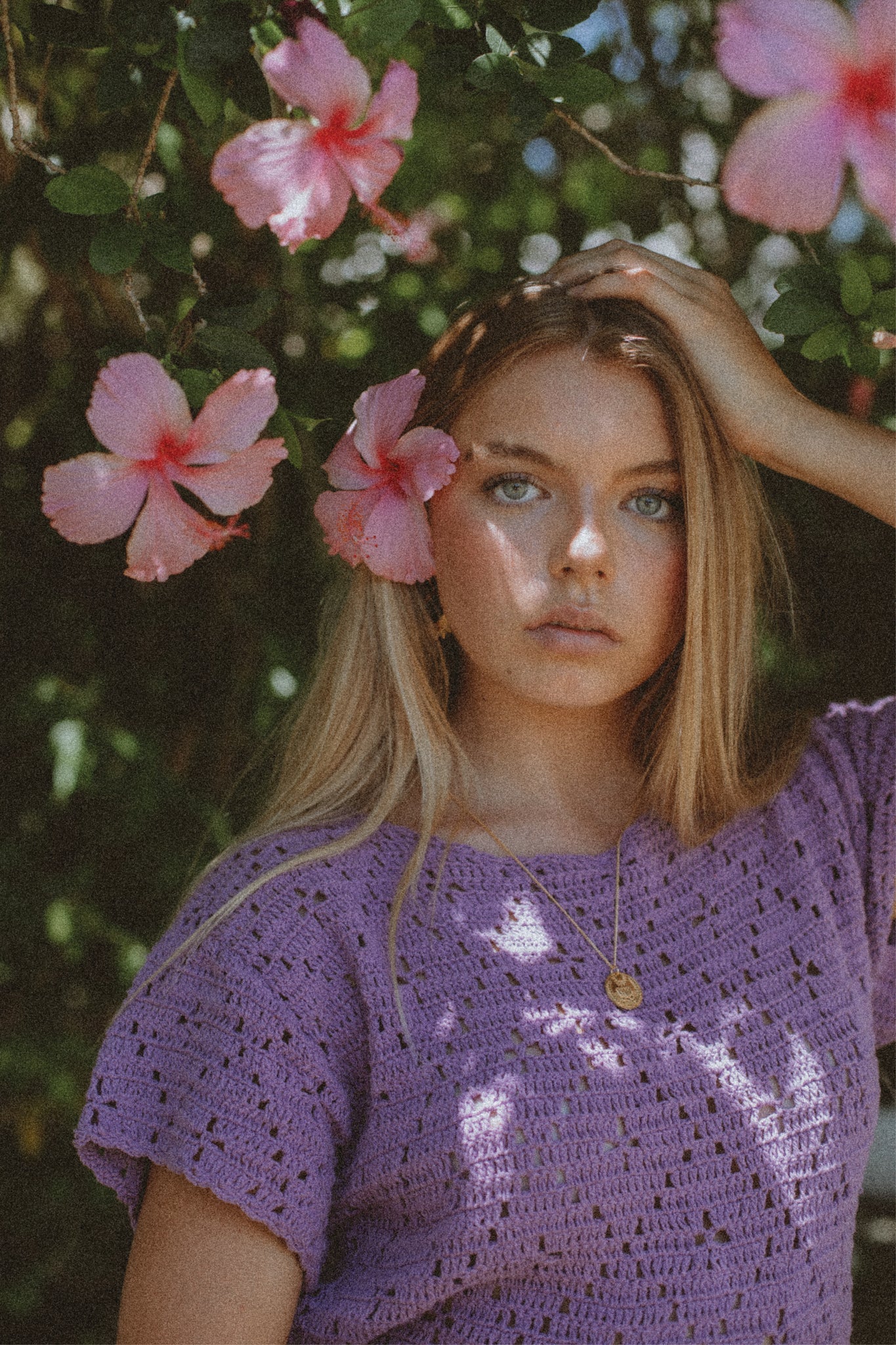 Nellie Crochet Mini Dress - Lavender - Image 5