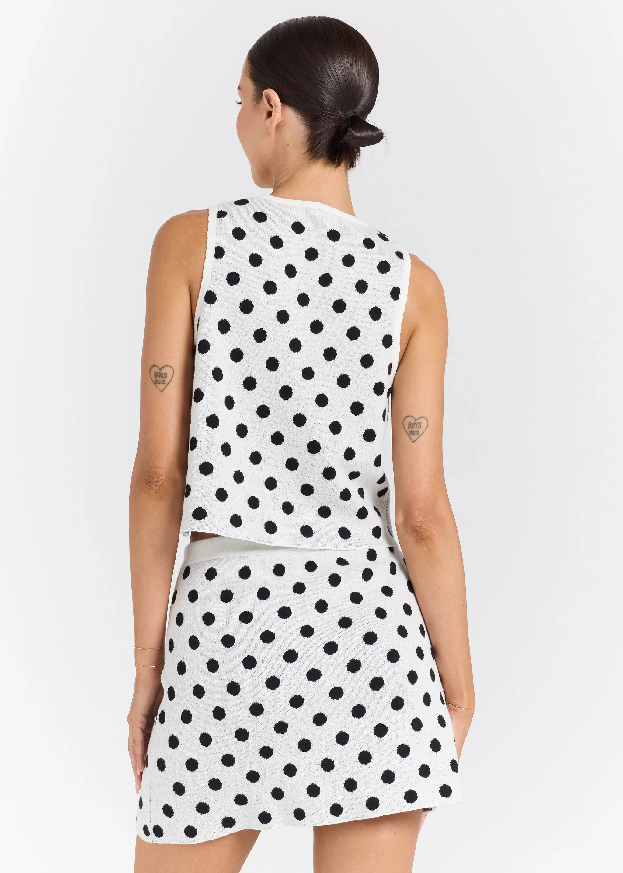 Seaside Knit Mini Skirt - Vanilla - Image 3