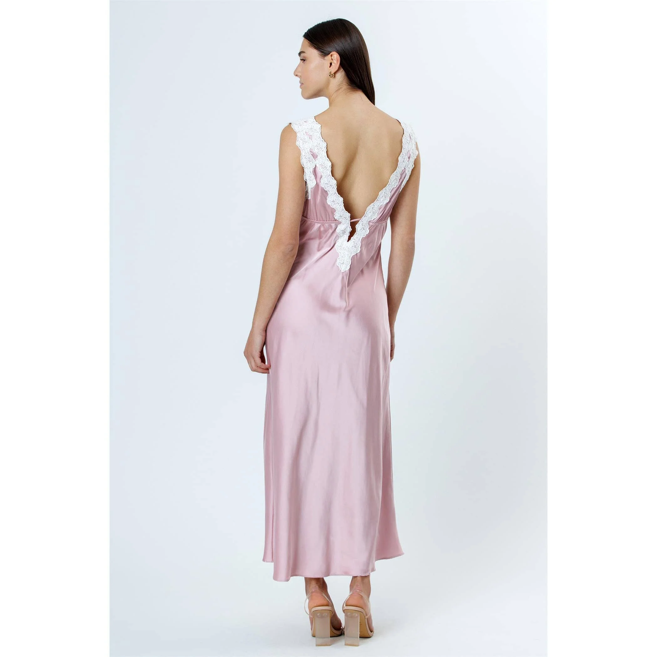 STORIA ROSE PINK MIDI DRESS - Image 3