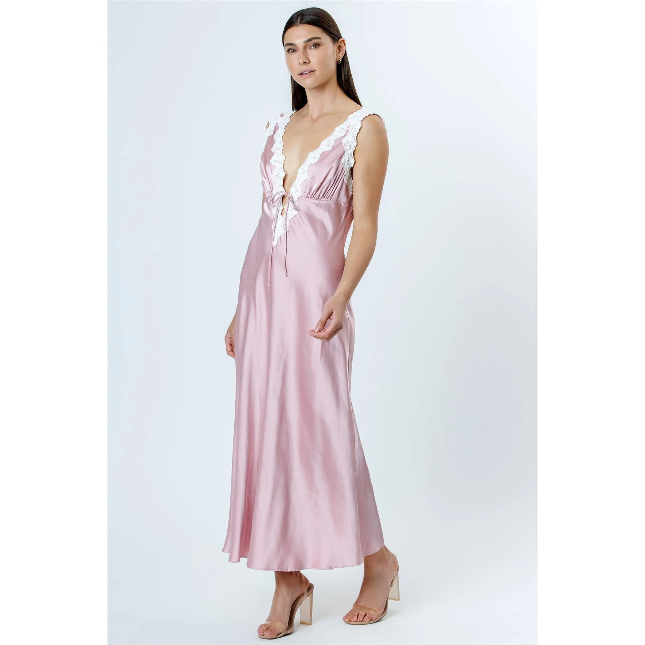 STORIA ROSE PINK MIDI DRESS - Image 8